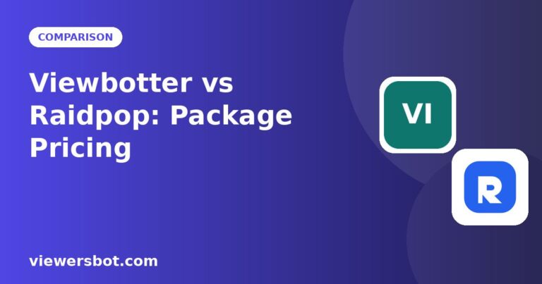 Viewbotter vs Raidpop: Which Twitch Viewer Bot Package Wins?